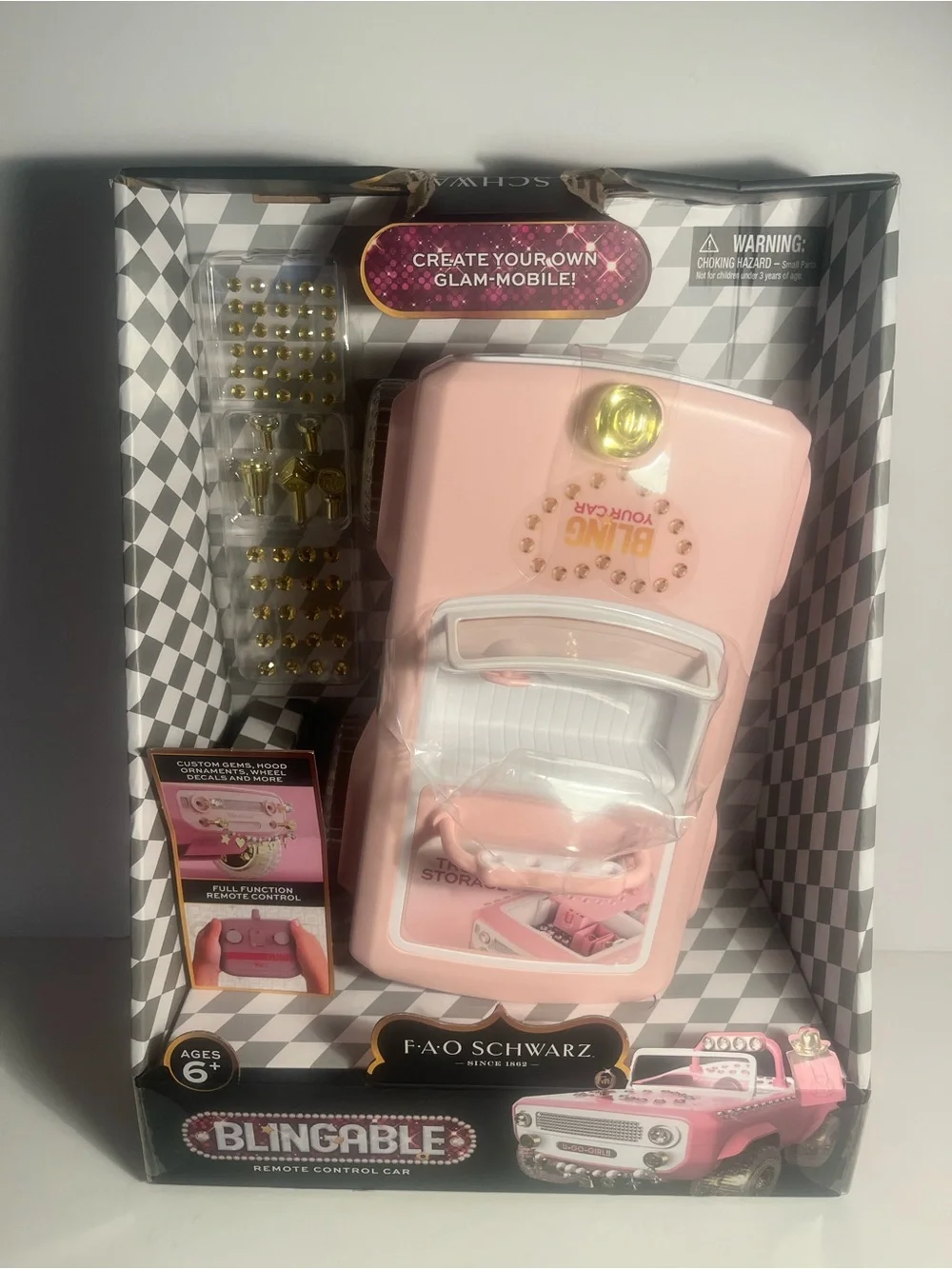 FAO Schwarz Blingable Pink Remote Control Car New in Box 🎀🎀🎀